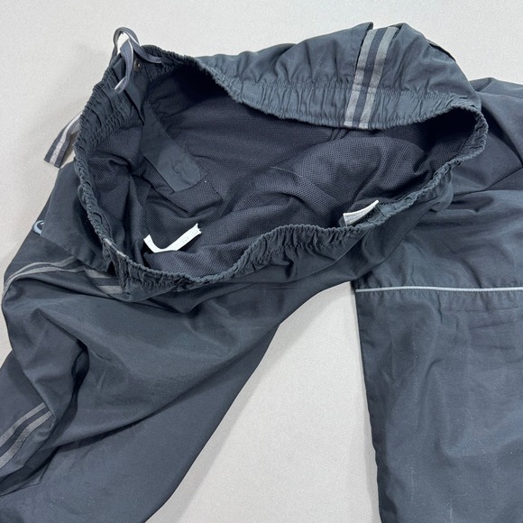 Y2K Nike Pants Men's 2XL Black Track Silver Tag Windbreaker Activewear - Picture 3 of 7